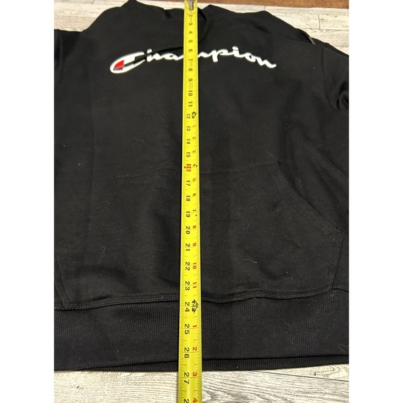 Champion Mens Graphic‎ Hoodie Pullover Mens Medium Black Cotton - Picture 5 of 8
